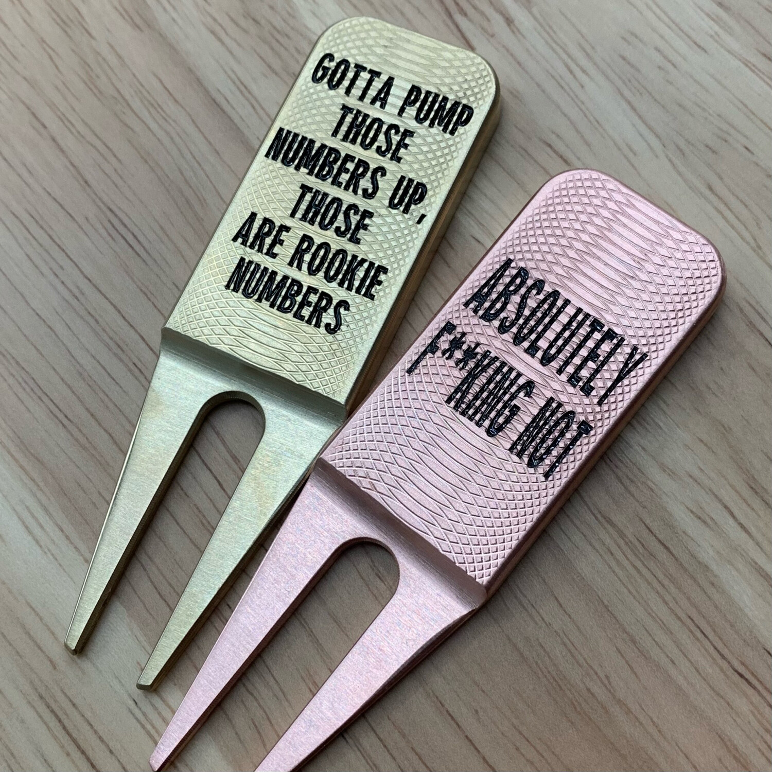 Wolf Of Wall Street Themed Divot Tools