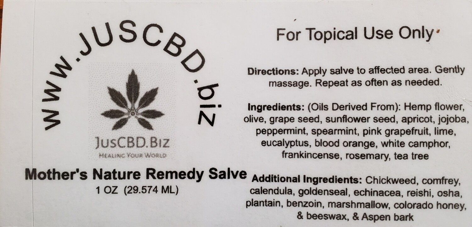 Mother&#39;s Nature CBD Remedy Salve
