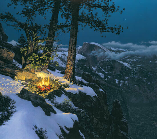 Warmed by the View - Campfire