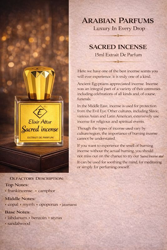 Sacred Incense 15ml