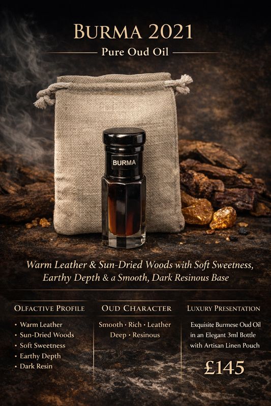 Burma (Burmese) Wild Oud 3grms