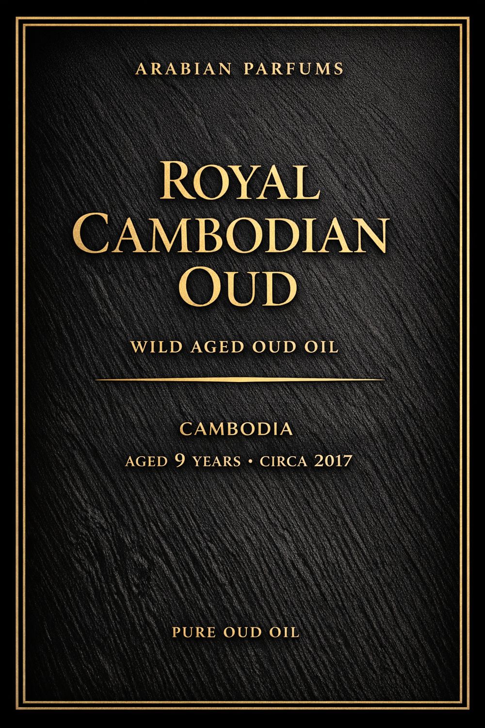 Royal Cambodian Oud (Wild) Aged 3Grms Royal Cambodian Oud (Wild) Aged 3Grms