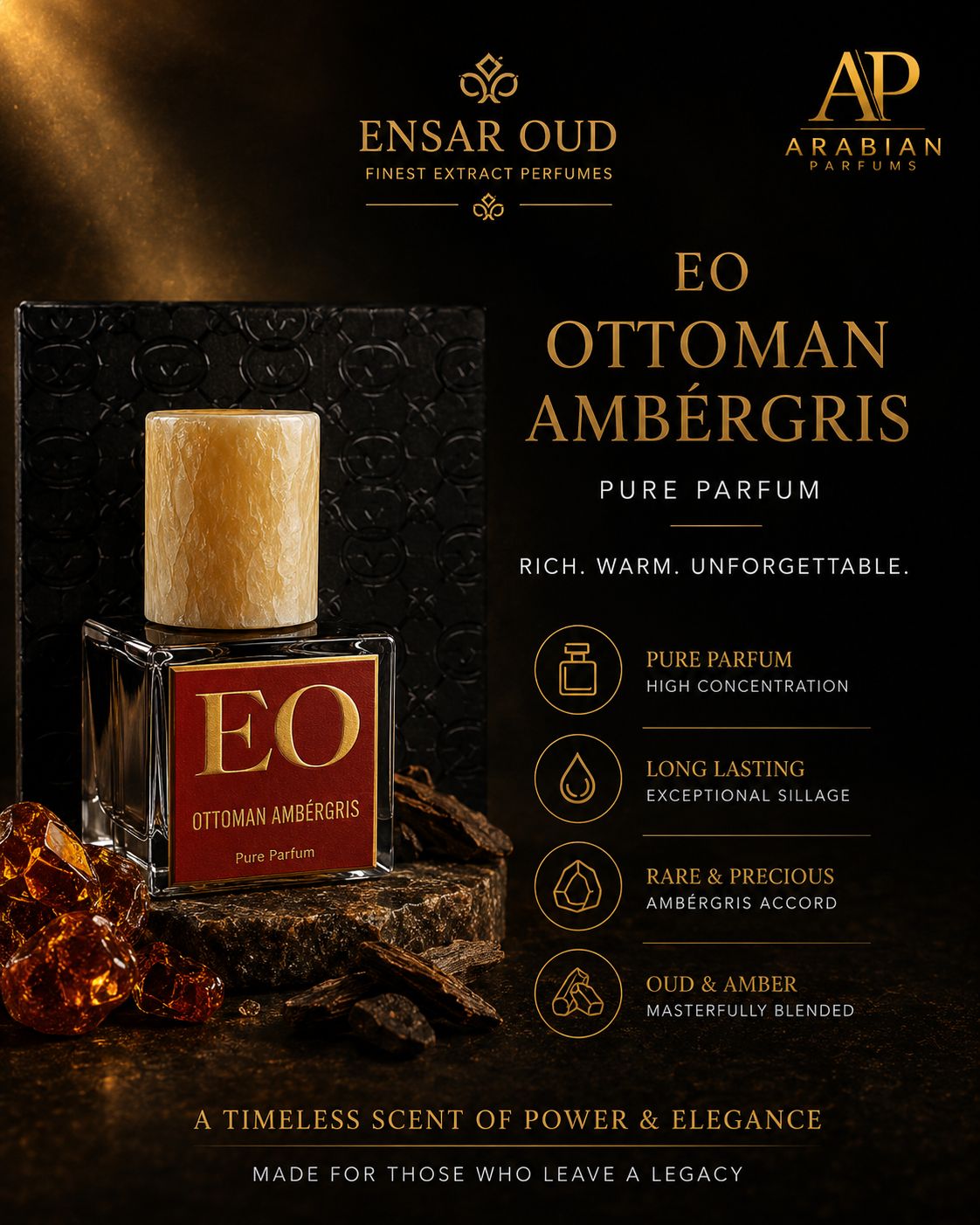 Ottoman Ambergris: Oud Royale Absolu Pure Parfum 30ML