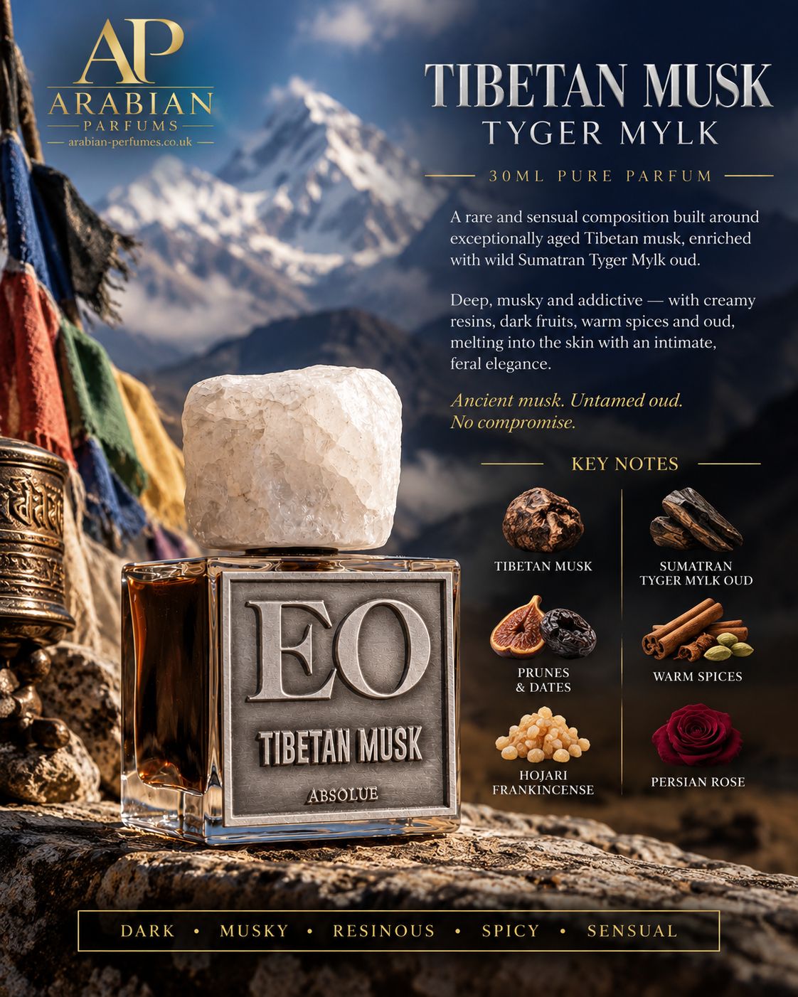 Tibetan Musk: Tyger Mylk Pure Parfum 30ml