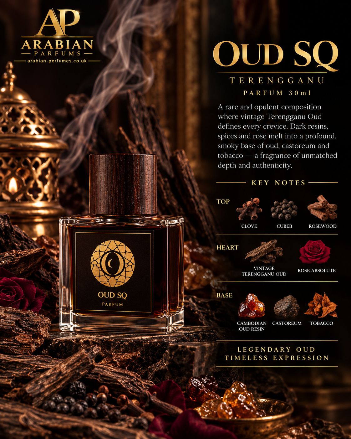 Oud SQ: Terengganu 30ml Pure Parfum