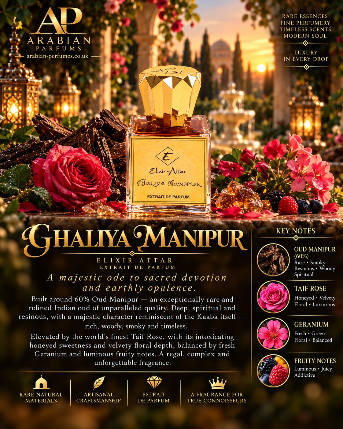 Ghaliyah Manipur 15ml Extrait De Parfum Ghaliyah Manipur 15ml Extrait De Parfum