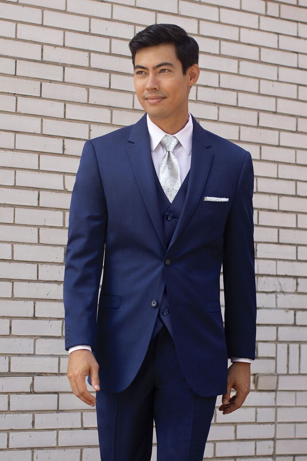 Michael Kors Performance Stretch Suit - Tan, Blue and Medium Grey