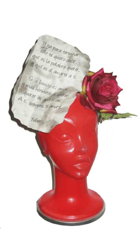 Tocado Tocado "carta de amor"