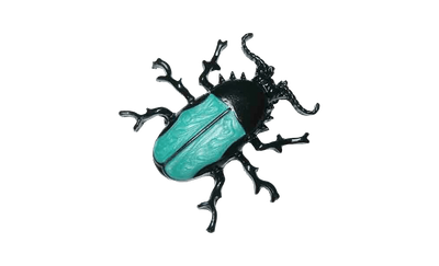 Broche para ropa en forma de escarabajo - Rubén Troya