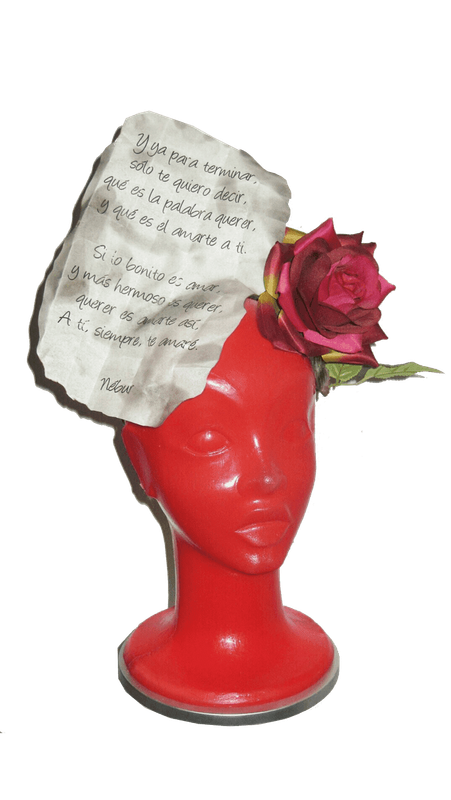 Tocado "carta de amor"