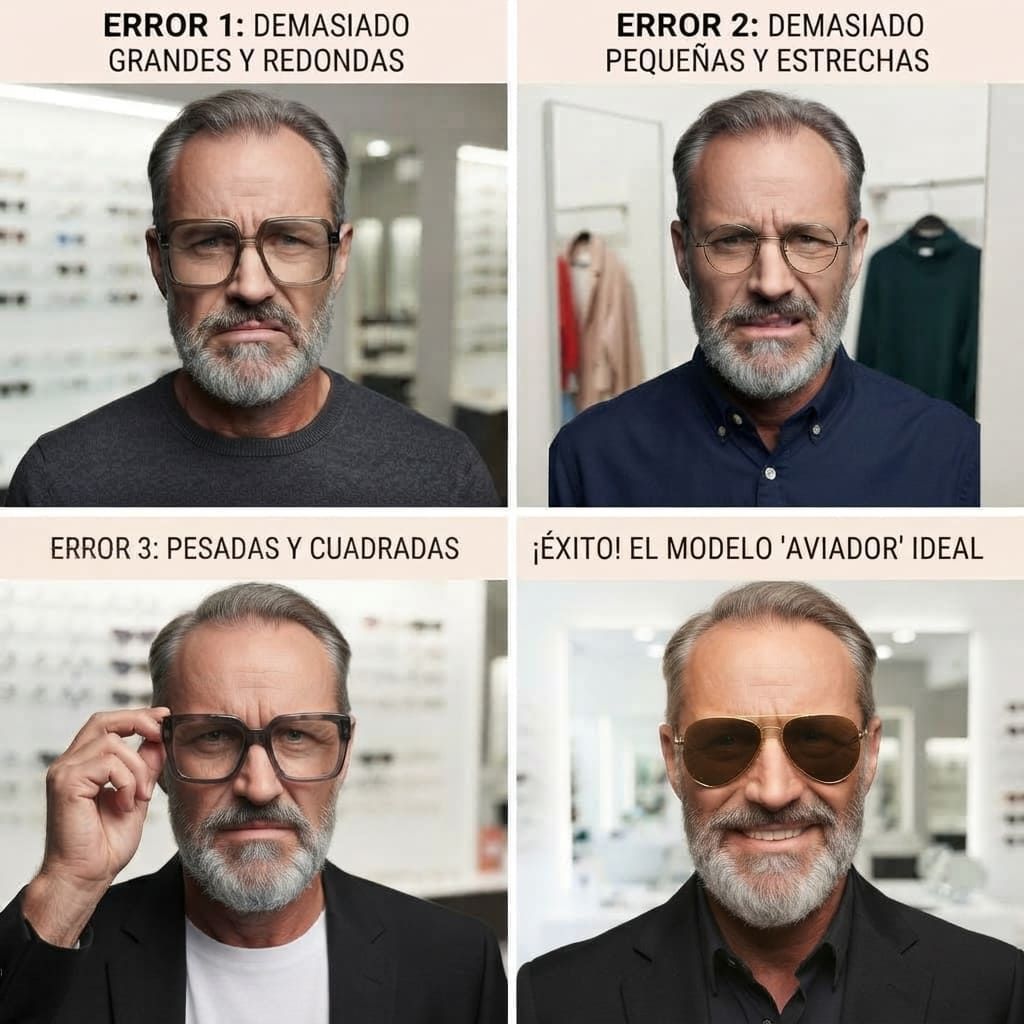 GAFAS QUE FAVORECEN TU ROSTRO (hombre) GAFAS QUE FAVORECEN TU ROSTRO (hombre)