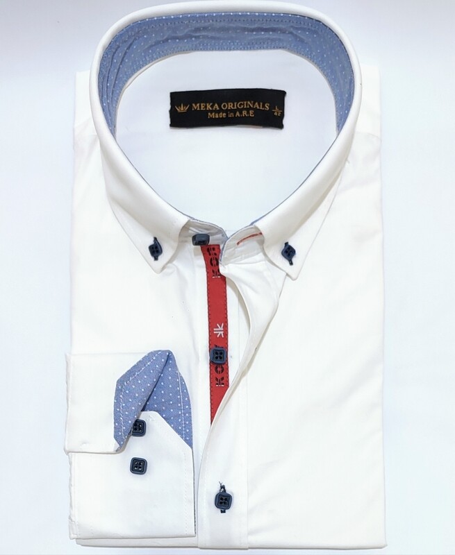 Oxford Dress shirt - slim fit - white 0020
