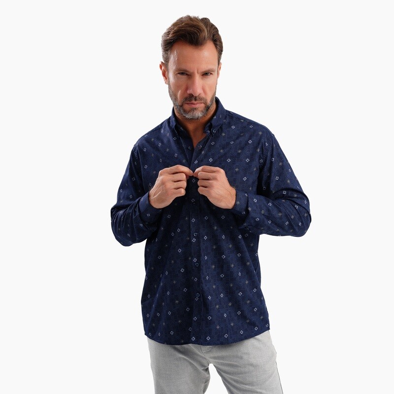 MEKA - Long sleeves - Semi casual regular fit shirt - 0048