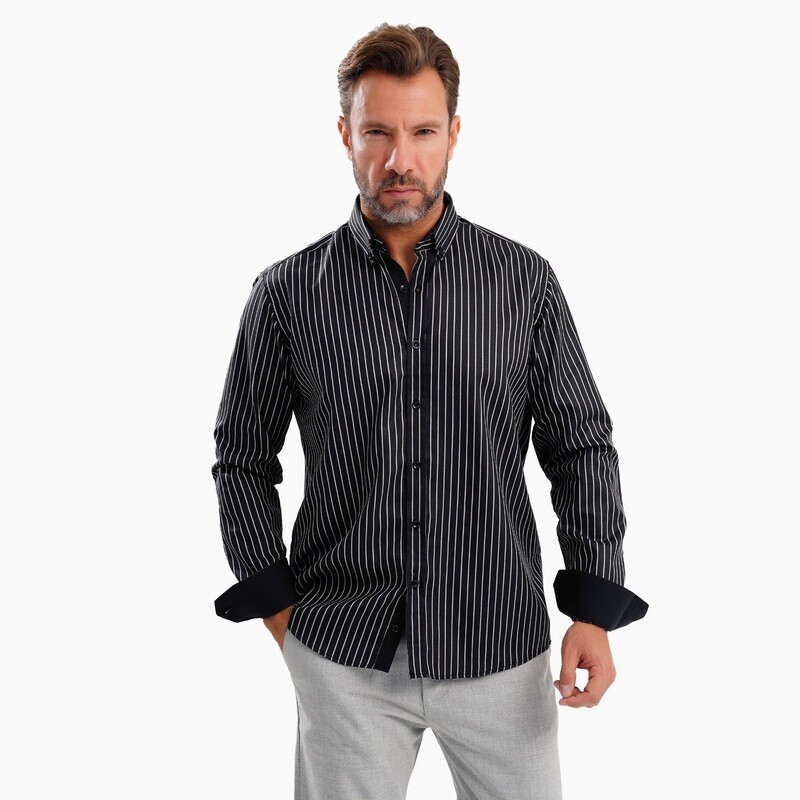 MEKA - Long sleeves - Semi casual regular fit shirt - 0050