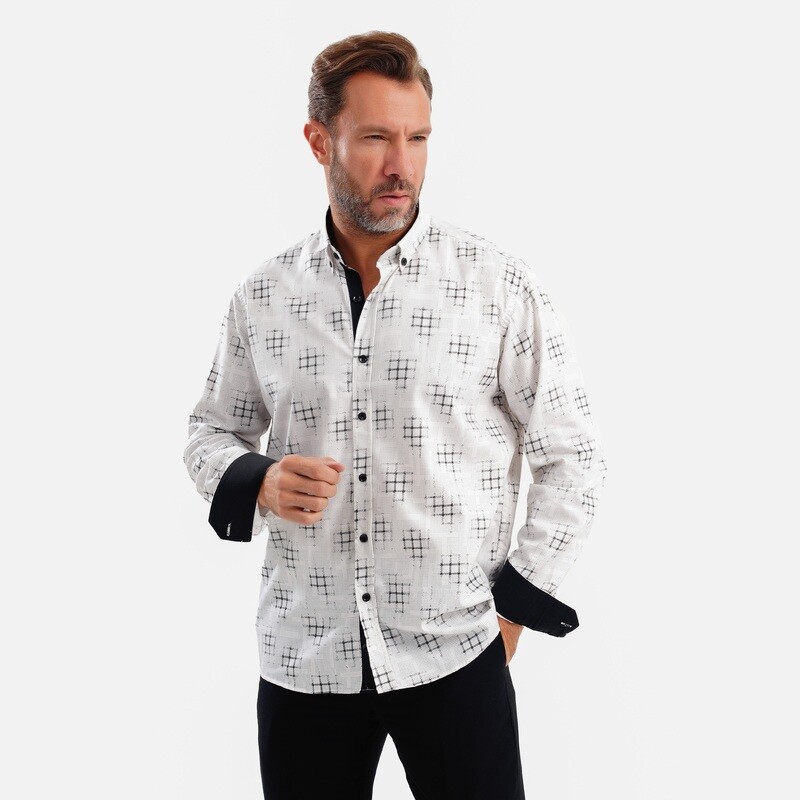 MEKA - Long sleeves - Semi casual regular fit shirt - 0079