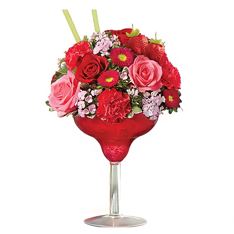 strawberry margarita flowers