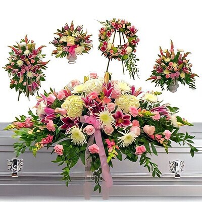 pink funeral flowers pink funeral flowers