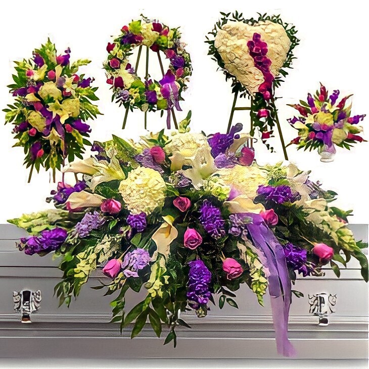 lavender funeral flowers