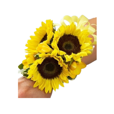 sunflower wristlet
