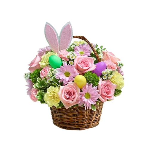 easter flower basket