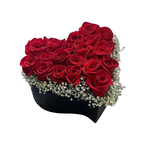 Red Boxed Roses