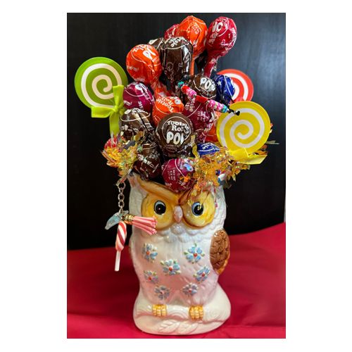 Wise Owl Lollipop Bouquet