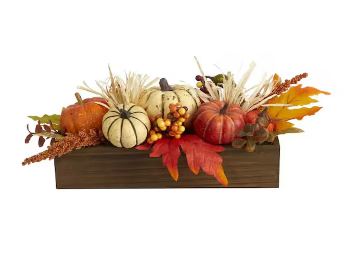 Fall Box Farm Centerpiece