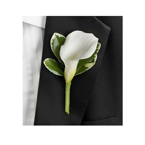 calla lily boutonniere