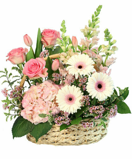 Pink Bundles Of Joy new baby girl flowers