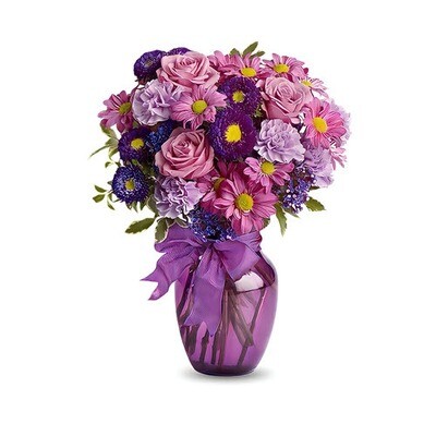 purple flower bouquet