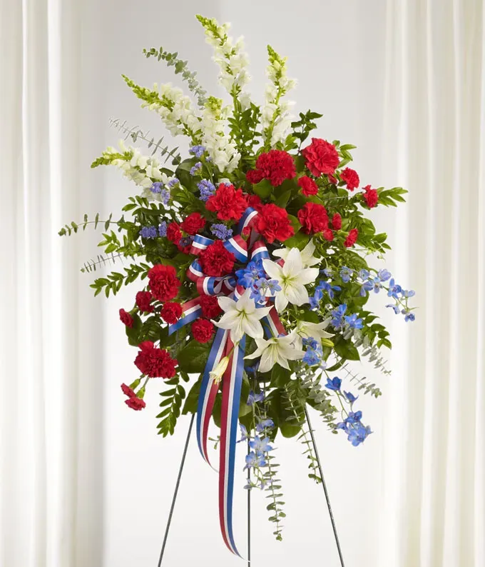 Patriotic Memorial Spray