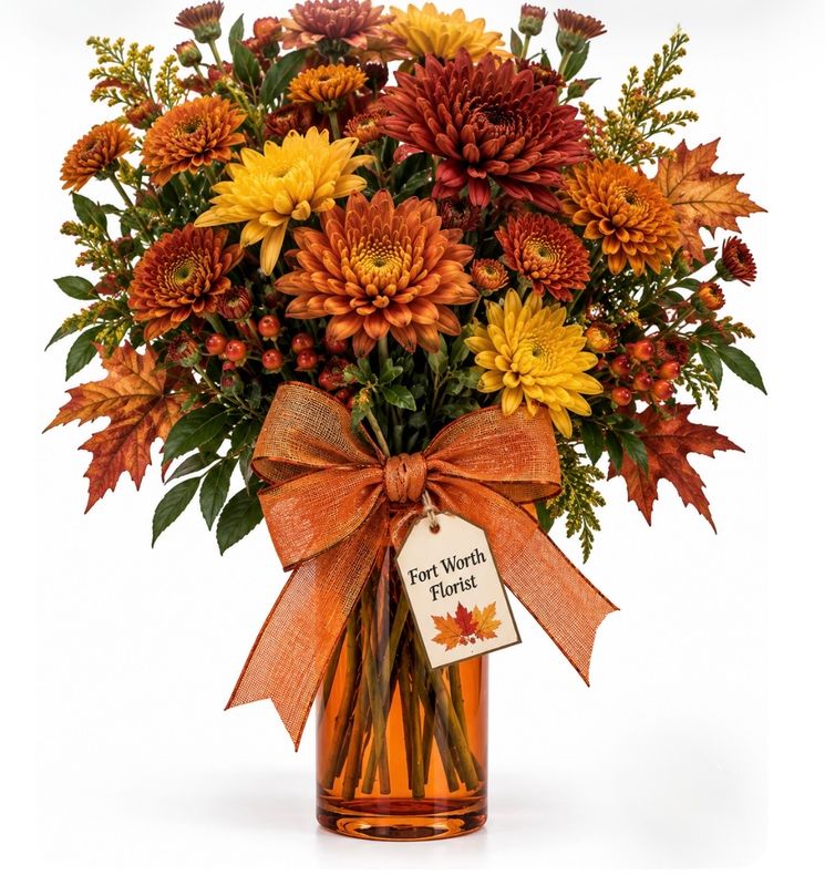 Autumn Chrysanthemums Bouquet