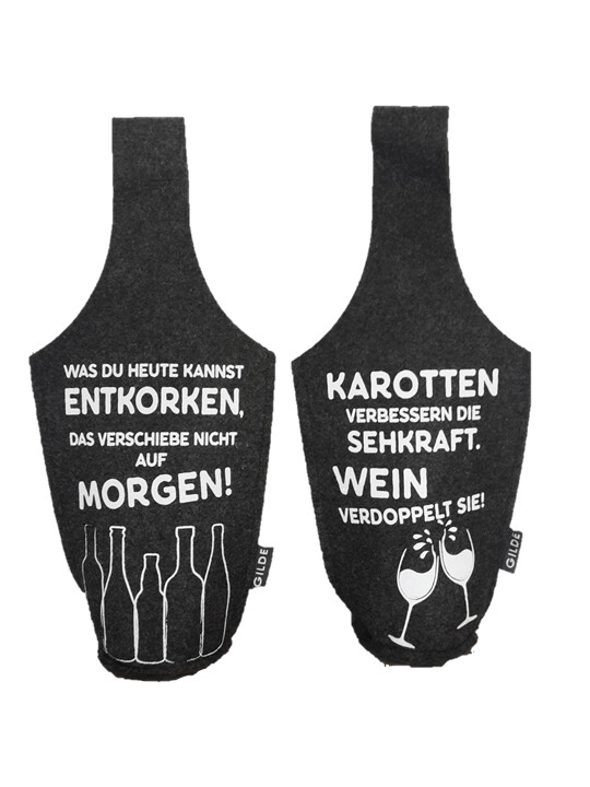 Flaschenhalter dunkelgrau