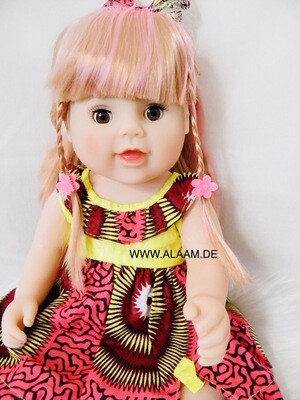 Puppe KIM in Kleid "Skaars Blom"