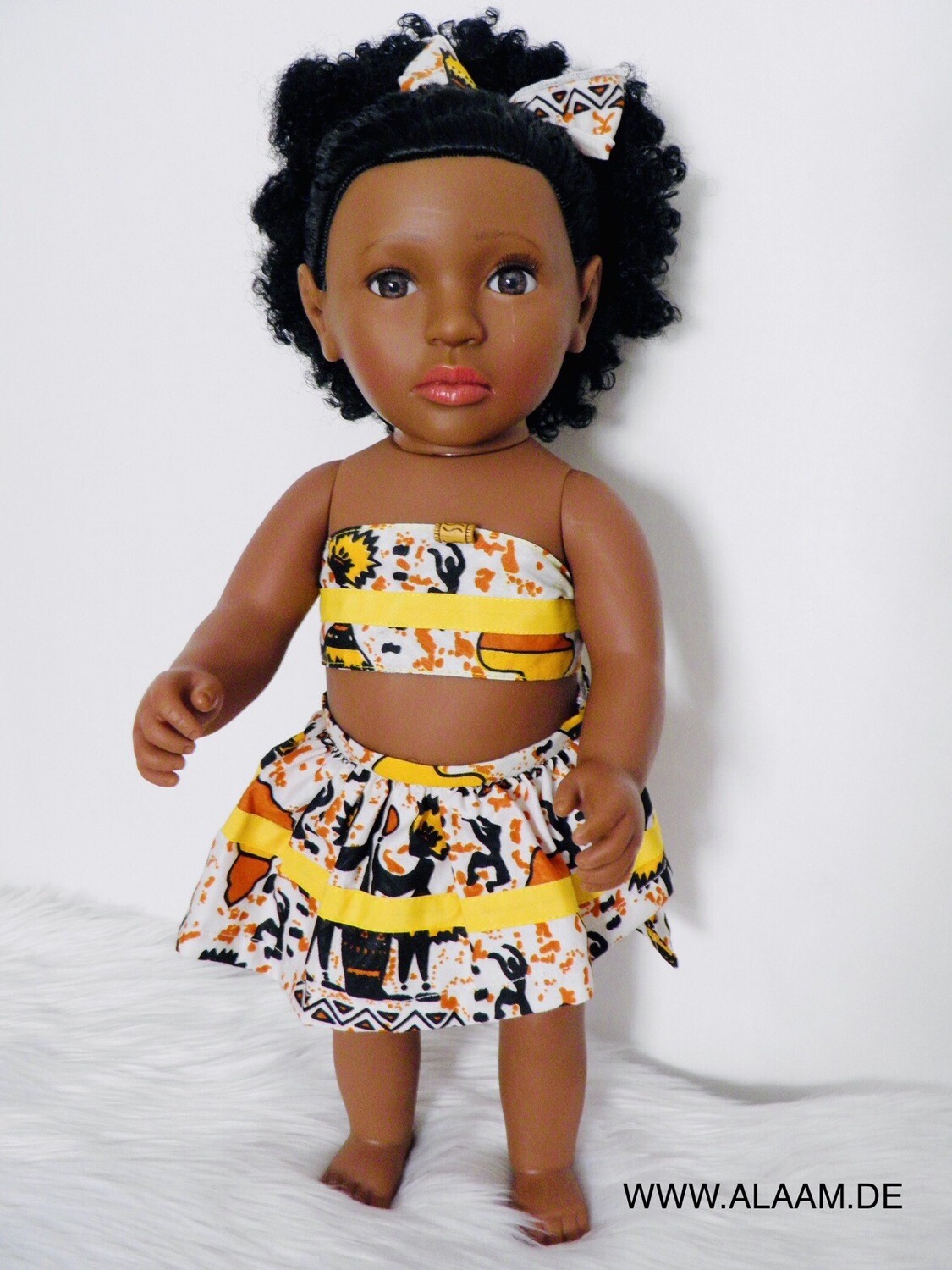 Puppe JENGUE in Zweiteiler „Afro Village“