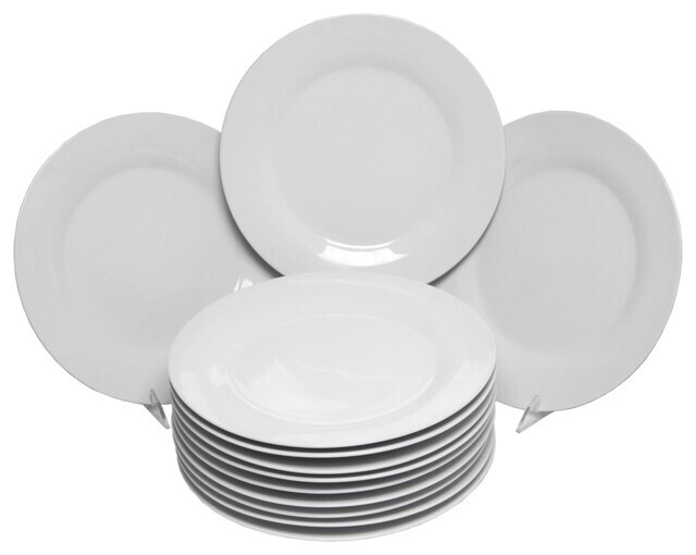 Catering Packs Round Dinner Plates, Set of 12