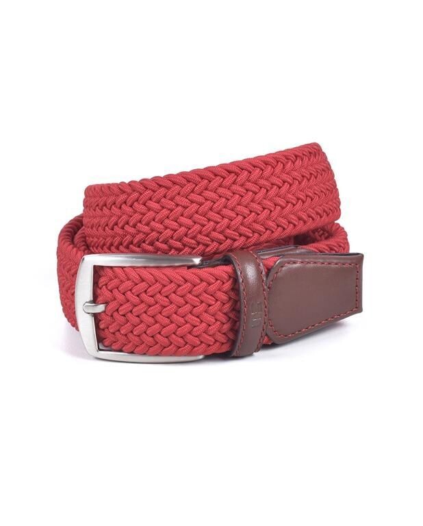Cinturón Trenzado Rojo
