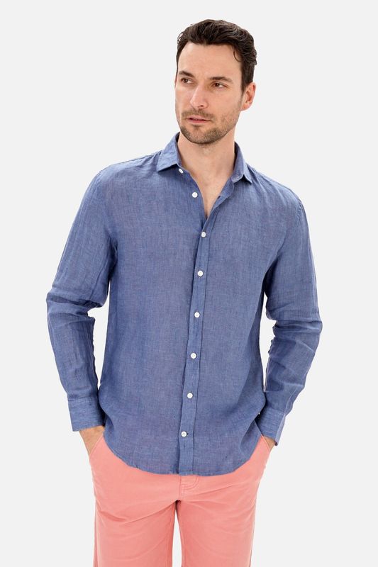 Camisa Lino Marino