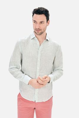 Camisa Lino Raya Verde