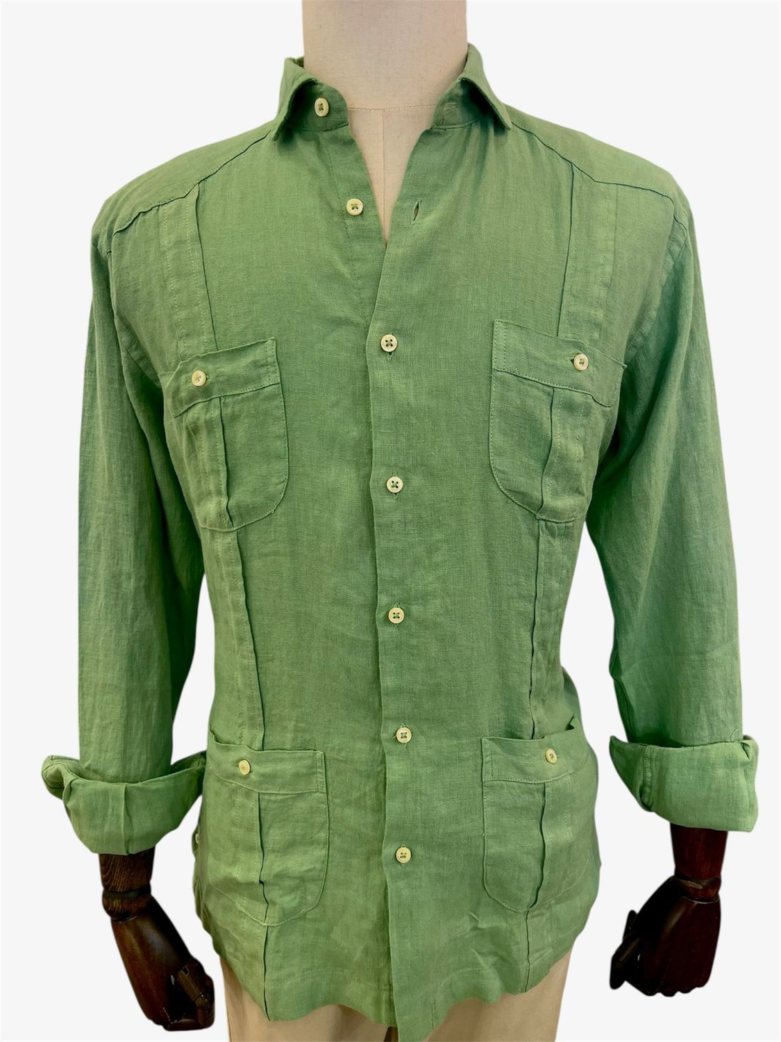 Guayabera Lino Verde