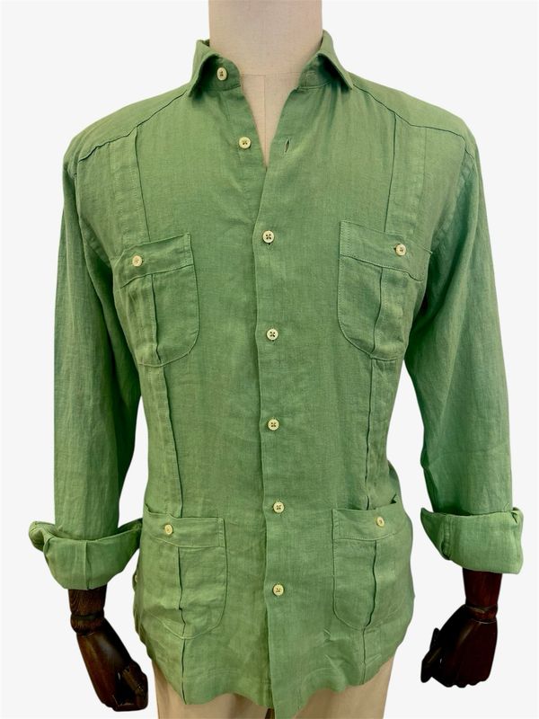 Guayabera Lino Verde