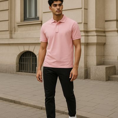 Polo Piqué Rosa