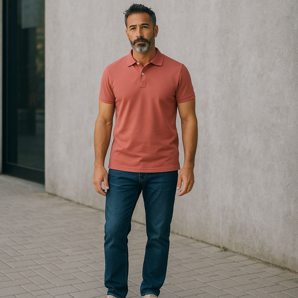 Polo Piqué Coral