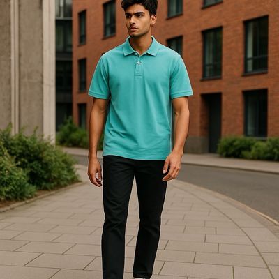 Polo Piqué Turquesa
