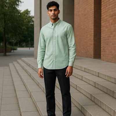 Camisa Duttel Rayas Verde