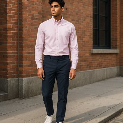 Camisa Oxford Raya Rosa