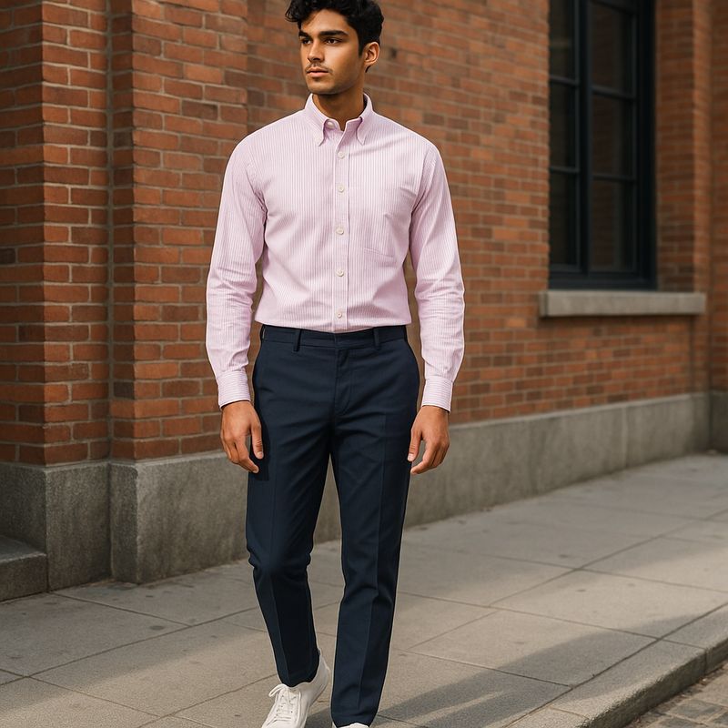 Camisa Oxford Raya Rosa