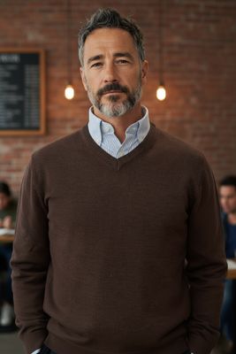 Jersey Pico Marrón