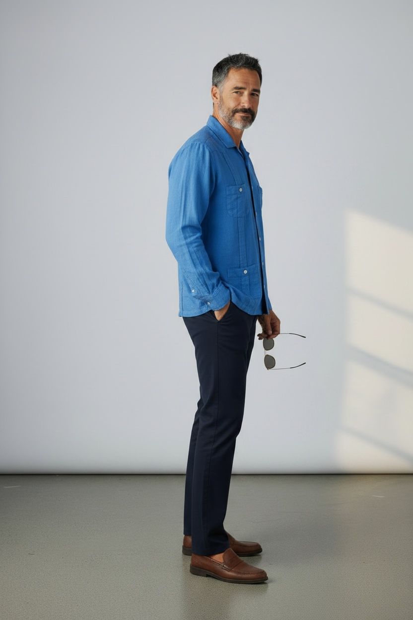 Guayabera Azul