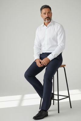 Camisa Algodón Egipcio Blanca